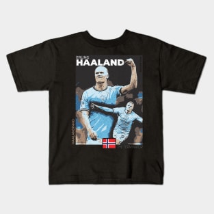 Haaland - Street Art - Soccer Icons Kids T-Shirt